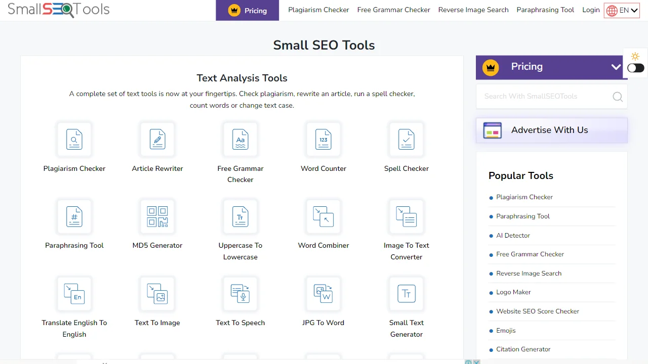 Broken Link Checker Interface