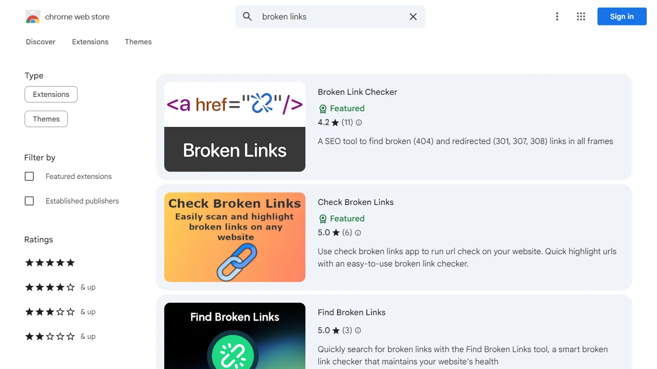 Check My Links Chrome Extension