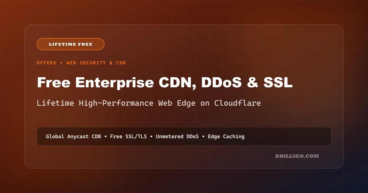 How to Get Free Lifetime Enterprise CDN, DDoS Protection & SSL with Cloudflare