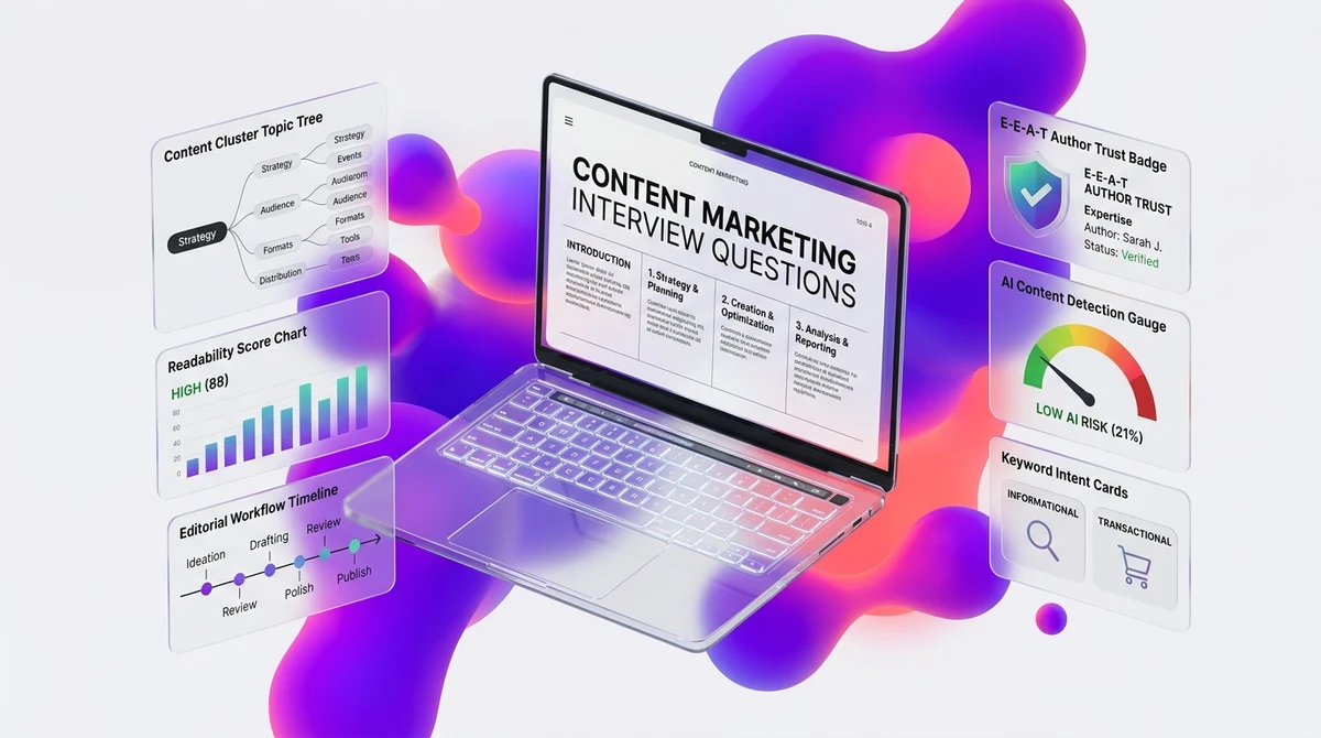 Top 40 Content Marketing & SEO Copywriting Interview Questions and Answers (2026)