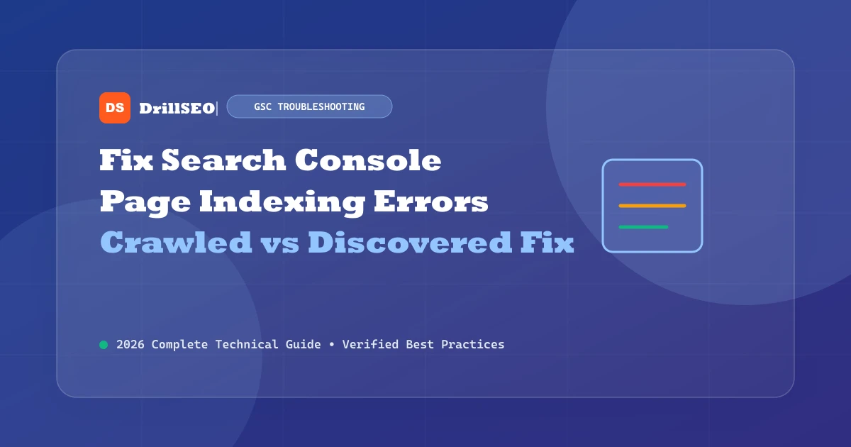 How to Fix Google Search Console Indexing Errors: Step-by-Step Troubleshooting