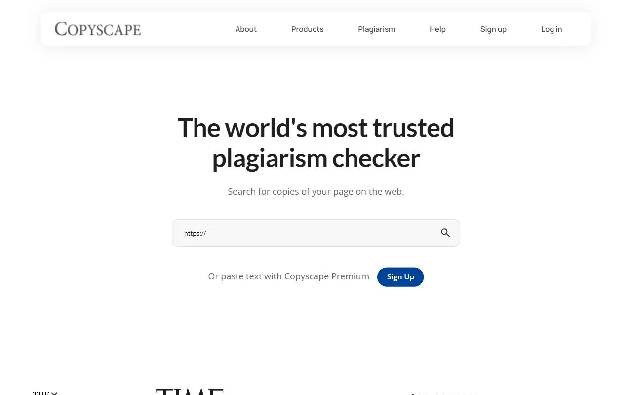 Copyscape Interface