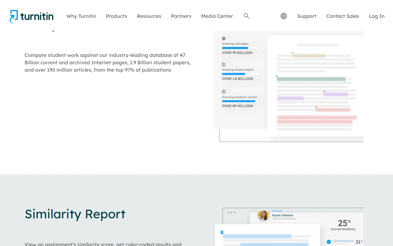 Turnitin Interface