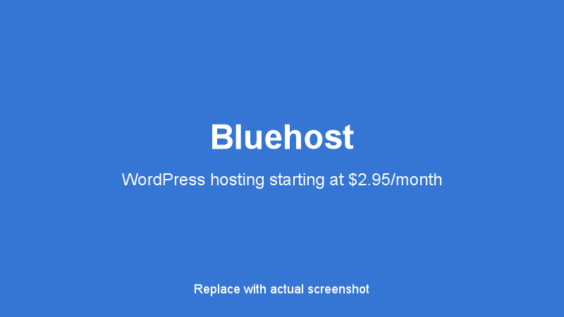 Bluehost WordPress Hosting
