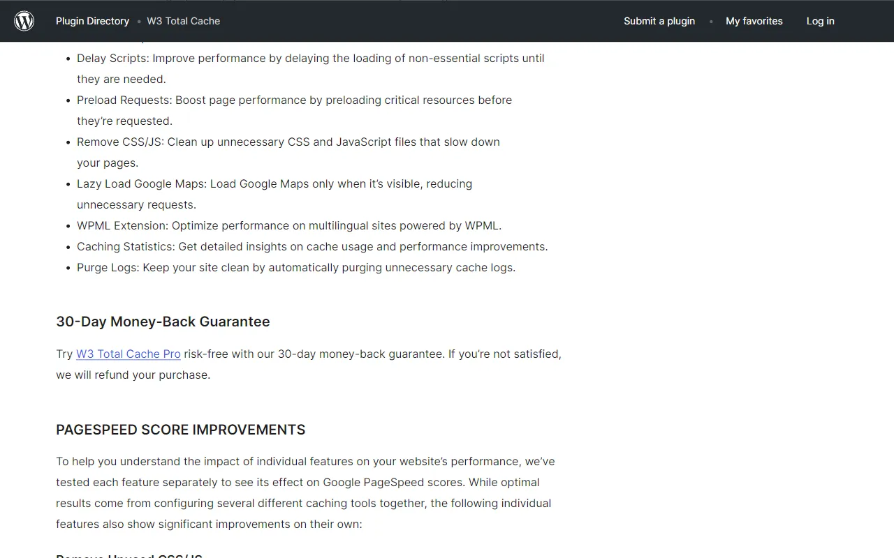 W3 Total Cache Settings