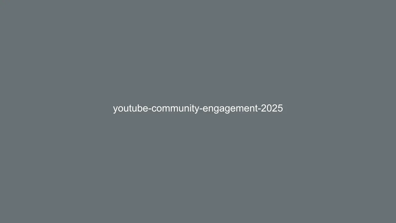 YouTube Community Engagement