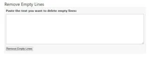 remove empty lines
