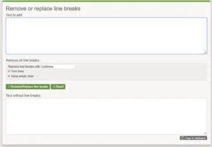 remove line breaks