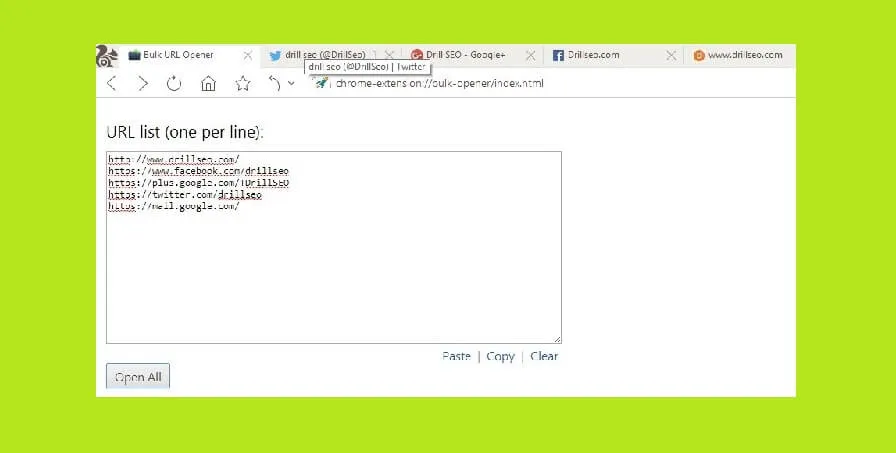 Bulk URL Opener Extensions or Plugins